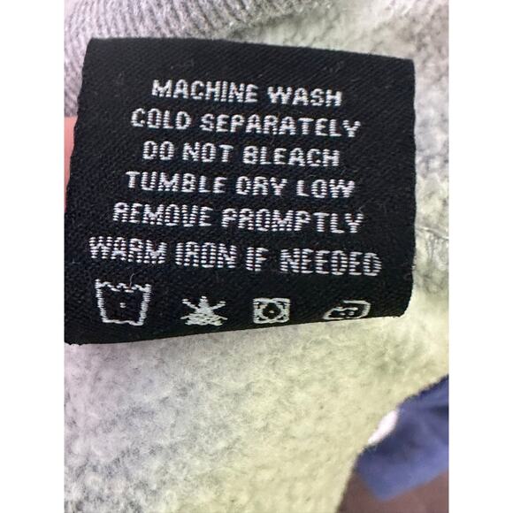 Brooklyn Cloth gray embroidered long sleeves hoodie sweatshirt size Medium - Picture 5 of 10